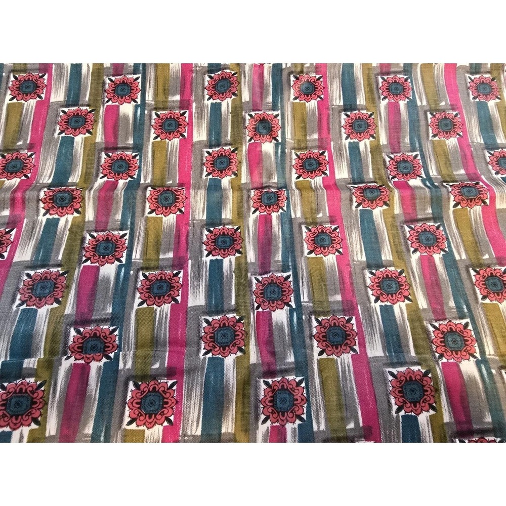 Vintage Chintz Polished Cotton Fabric 36" wide 30s 40s Abstract